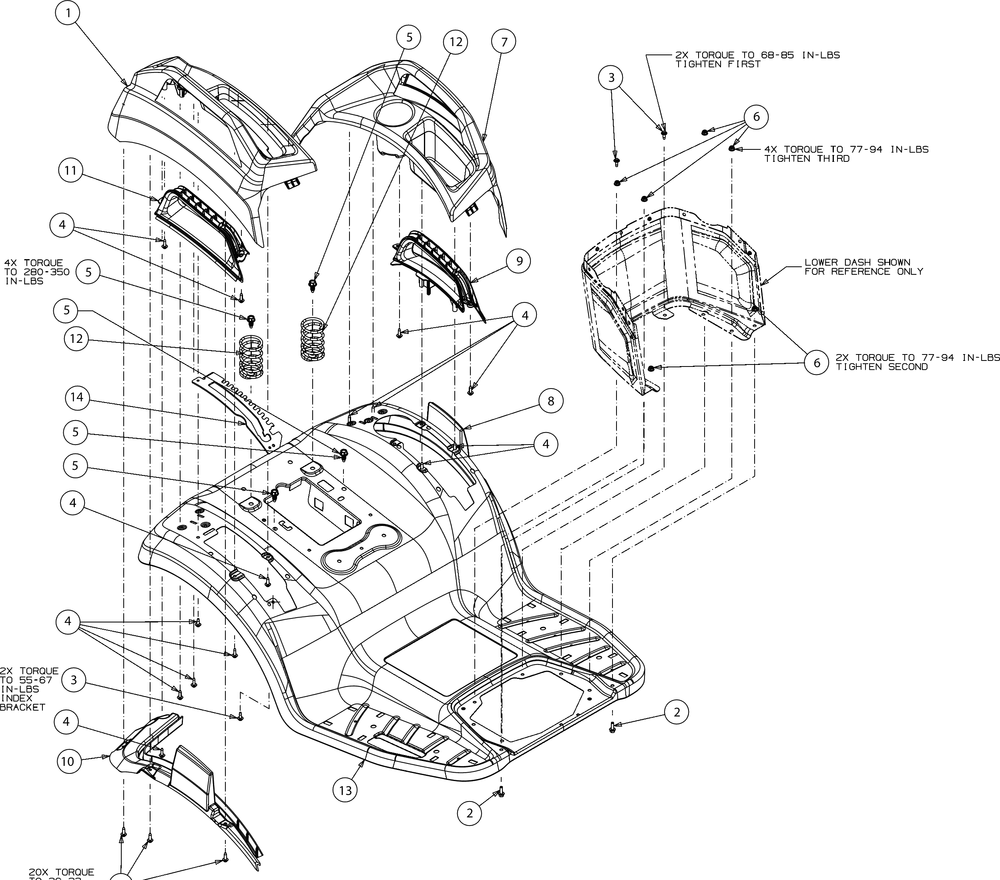 Fender Diagram and Parts List for XT1-GT50KH (14AQA3CQ256)(2018) Cub Cadet Lawn Tractor